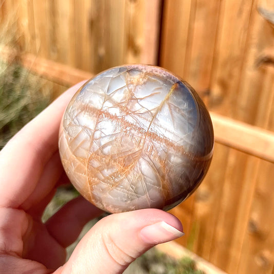 Peach Moonstone Sphere