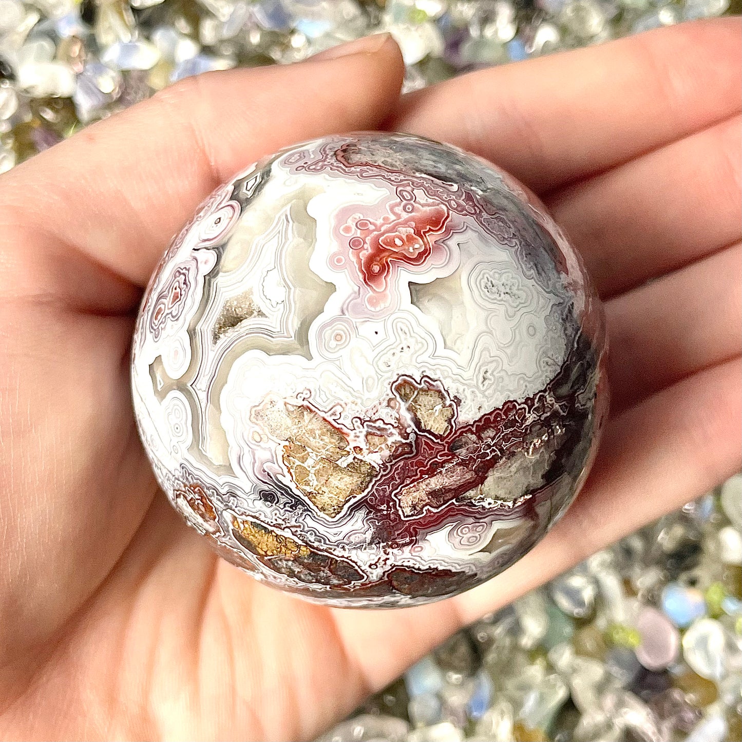 Mexican Crazy Lace Agate Spheres