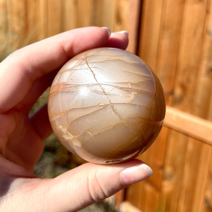 Peach Moonstone Sphere