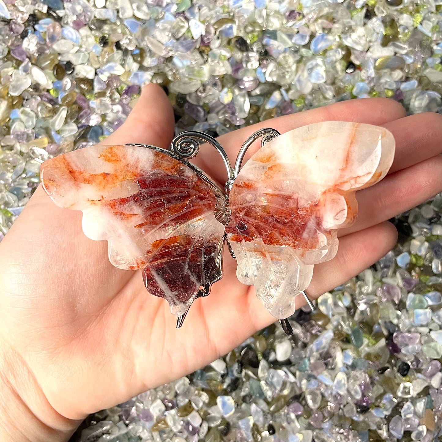 Fire Quartz Butterflies