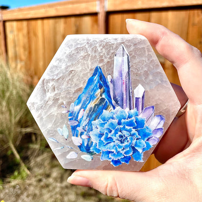 Selenite Hexagon Plates