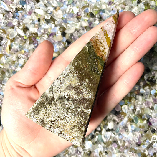 Sea Jasper Tall Pyramid