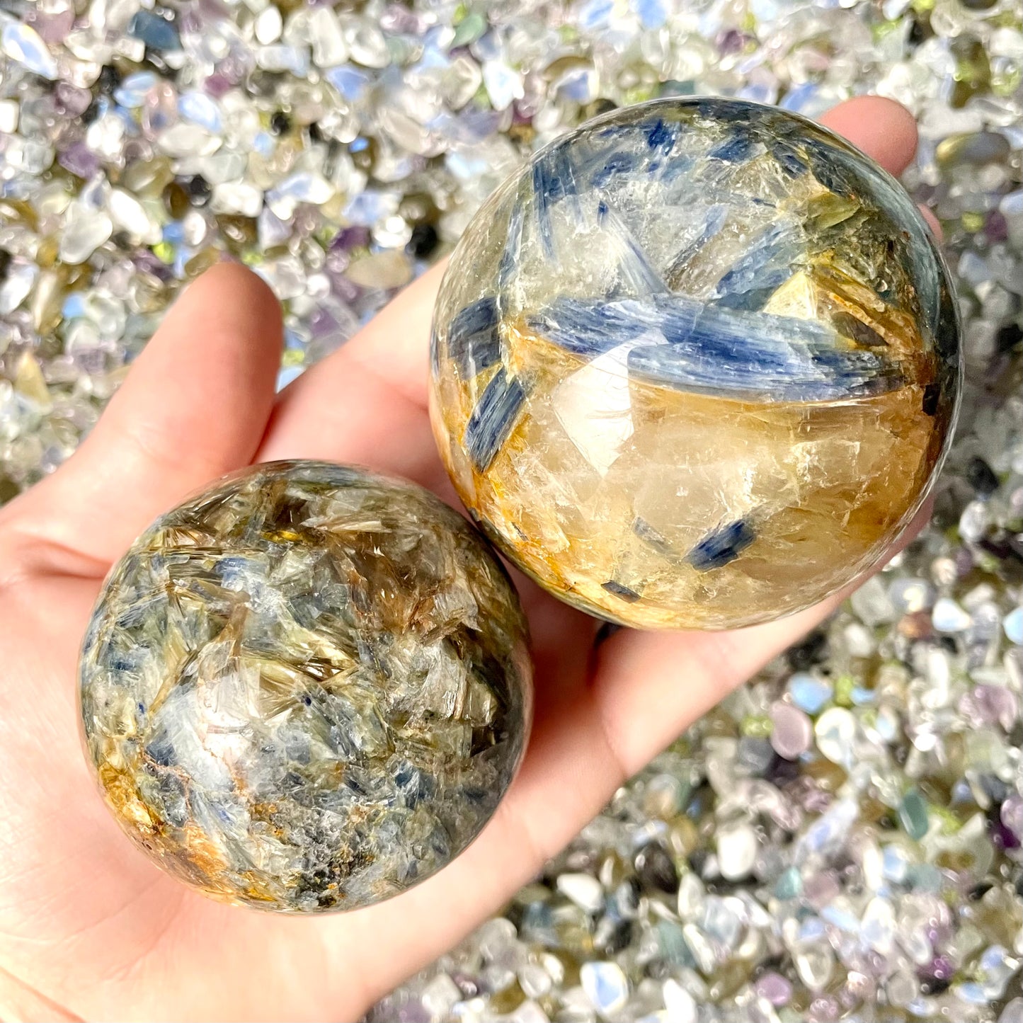 Blue Kyanite Spheres