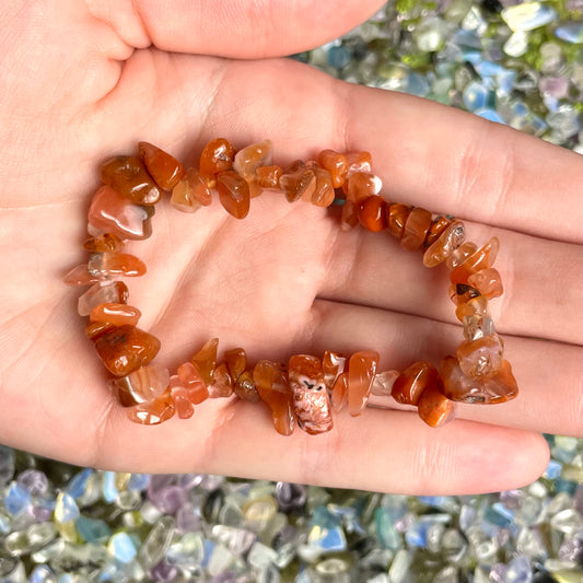 Carnelian Chip Bracelet