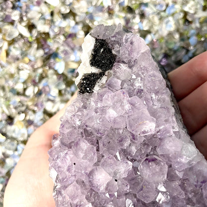 Raw Amethyst on Stand