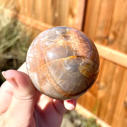 Peach Moonstone Sphere