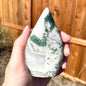 Moss Agate Teardrops