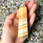 Banded Yellow Calcite Towers