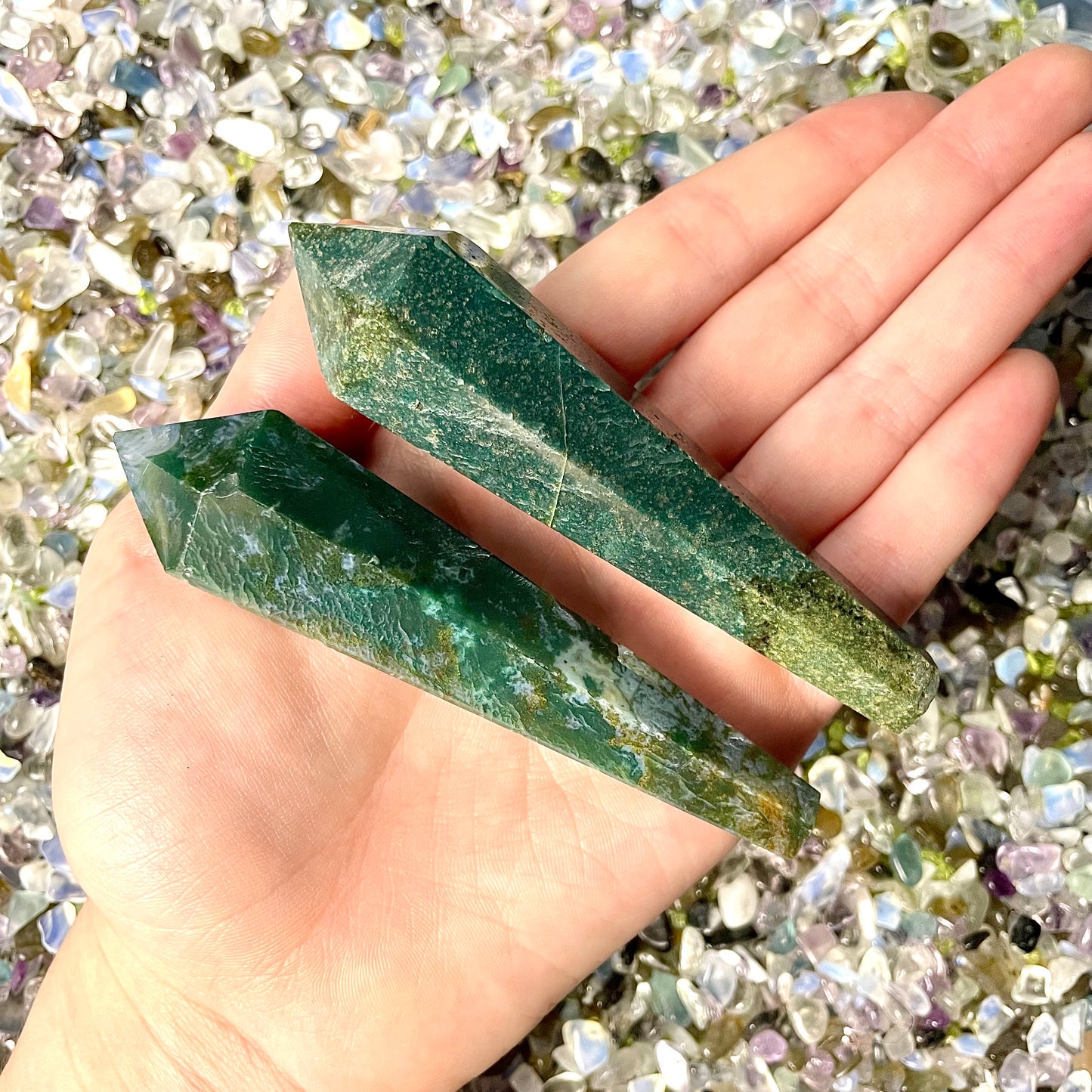 Moss Agate Points