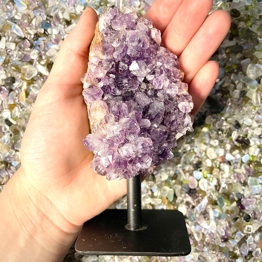 Raw Amethyst on Stand