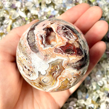 Mexican Crazy Lace Agate Spheres