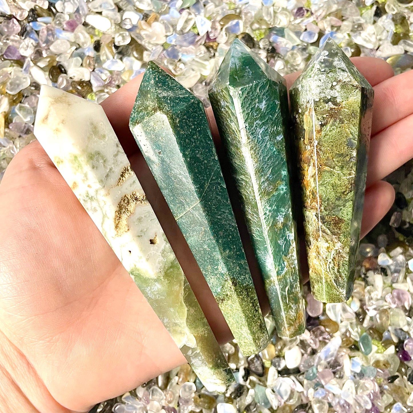 Moss Agate Points