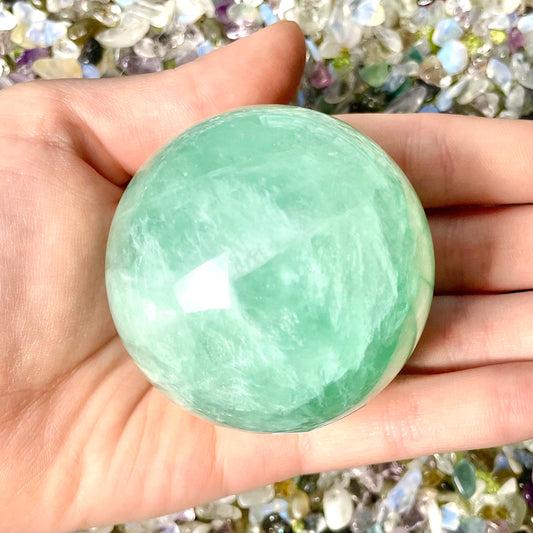 Green Fluorite Sphere