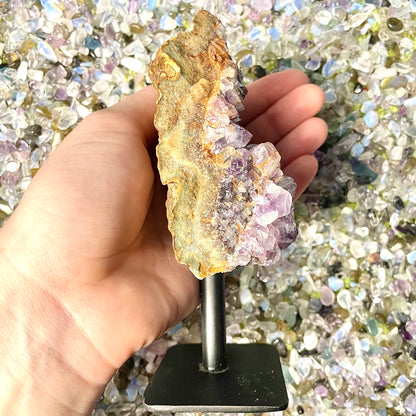 Raw Amethyst on Stand