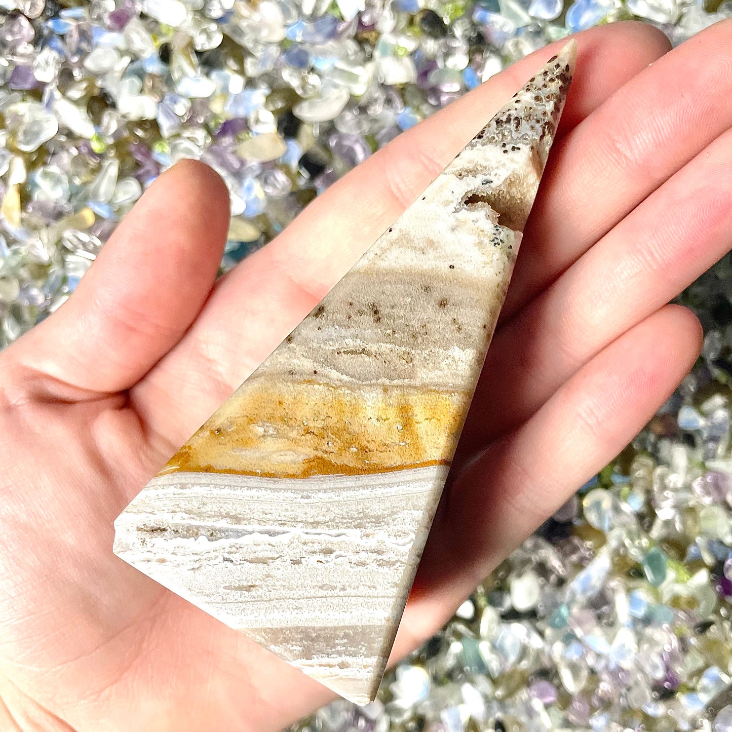 Sea Jasper Tall Pyramid