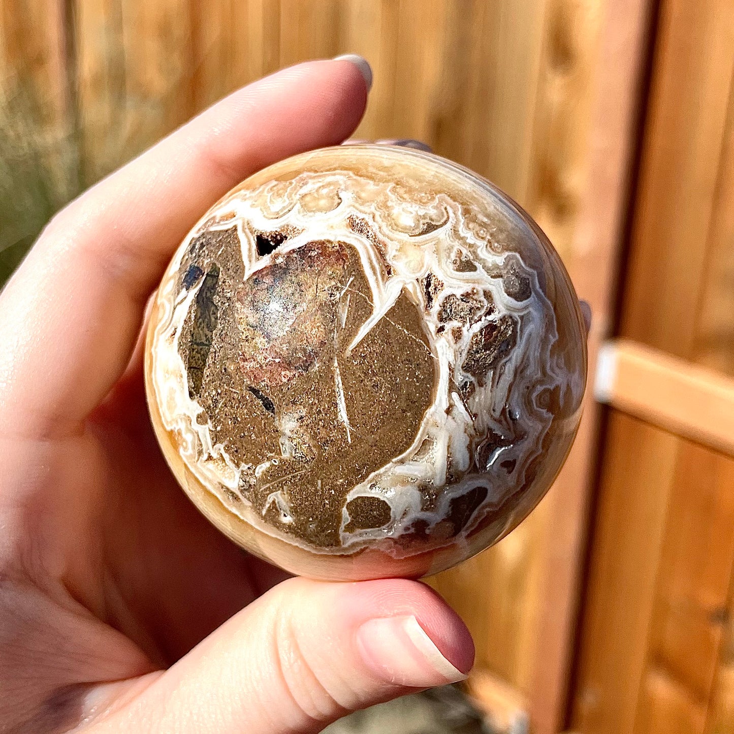 Banded Calcite Sphere