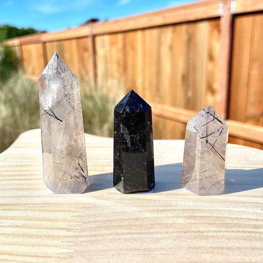 Rutile in Quartz Towers