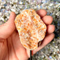 Orange Calcite on Stands