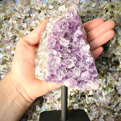 Raw Amethyst on Stand