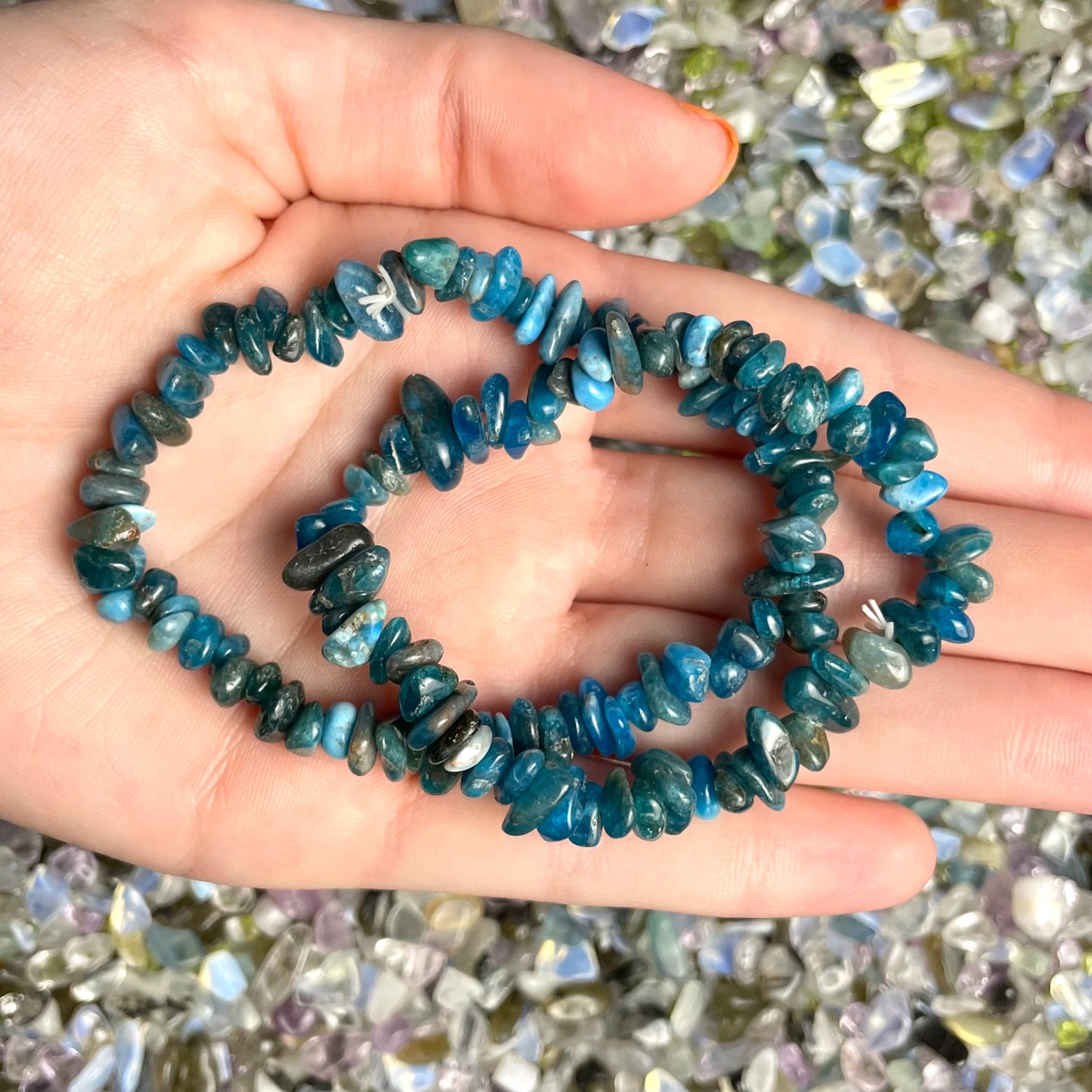 Azurite Chip Bracelet