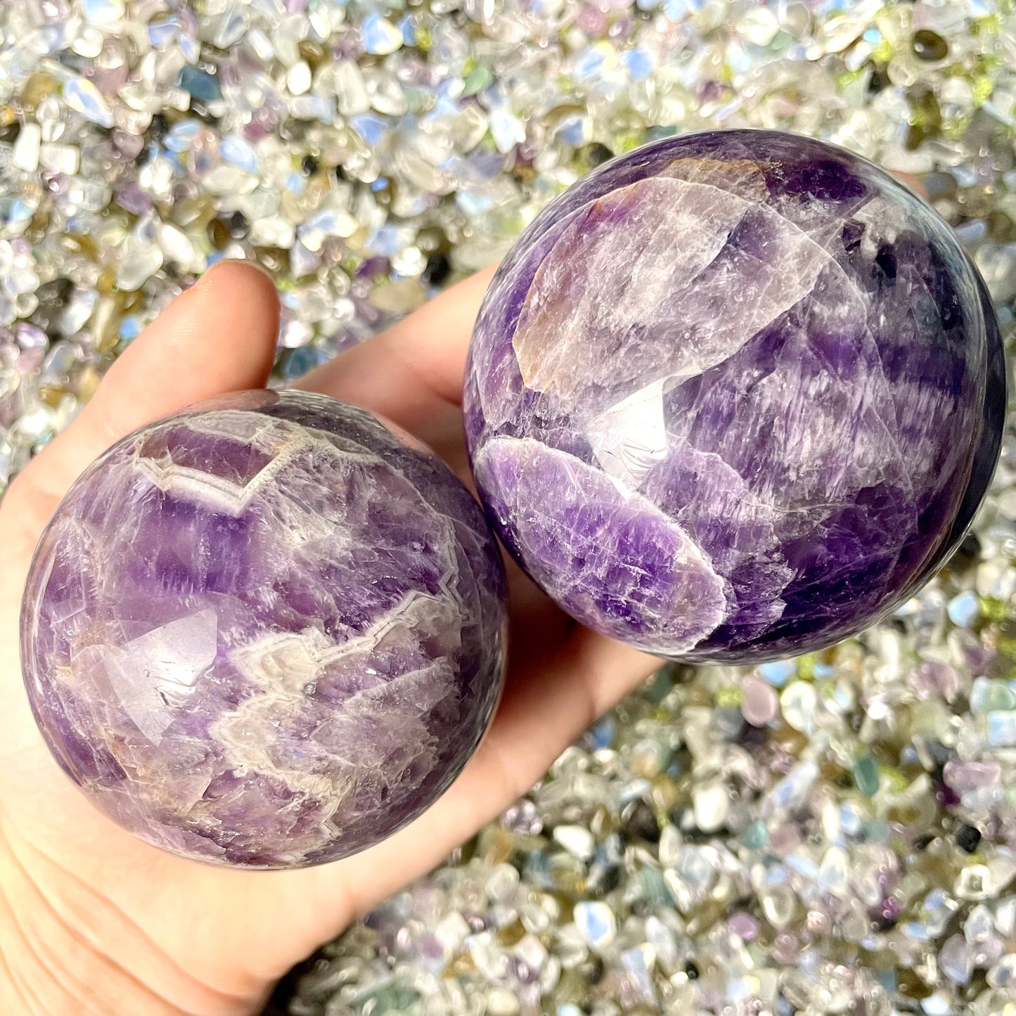 Amethyst Spheres