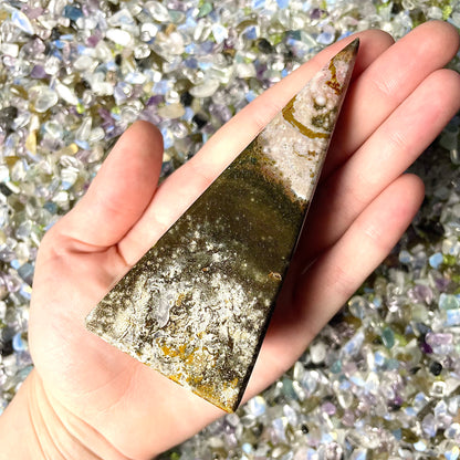 Sea Jasper Tall Pyramid