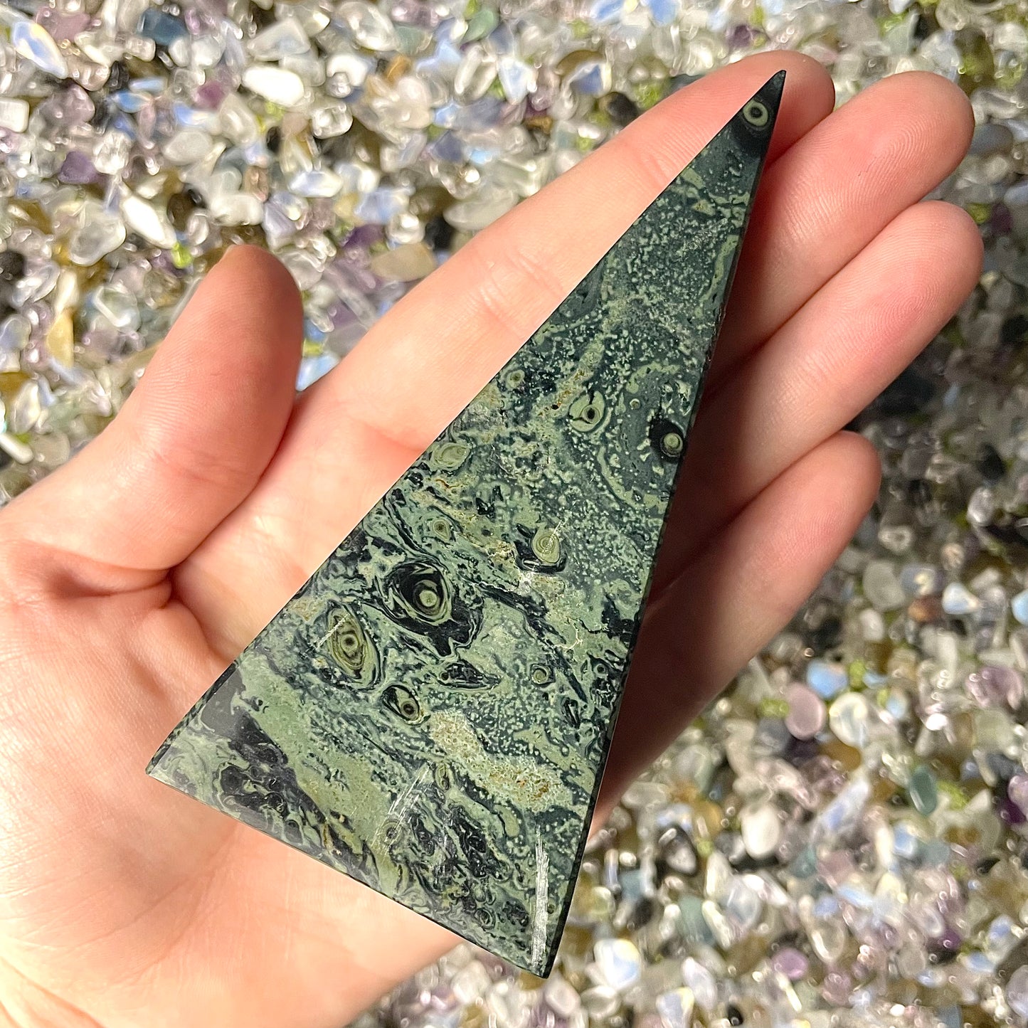 Kambaba Jasper Tall Pyramid