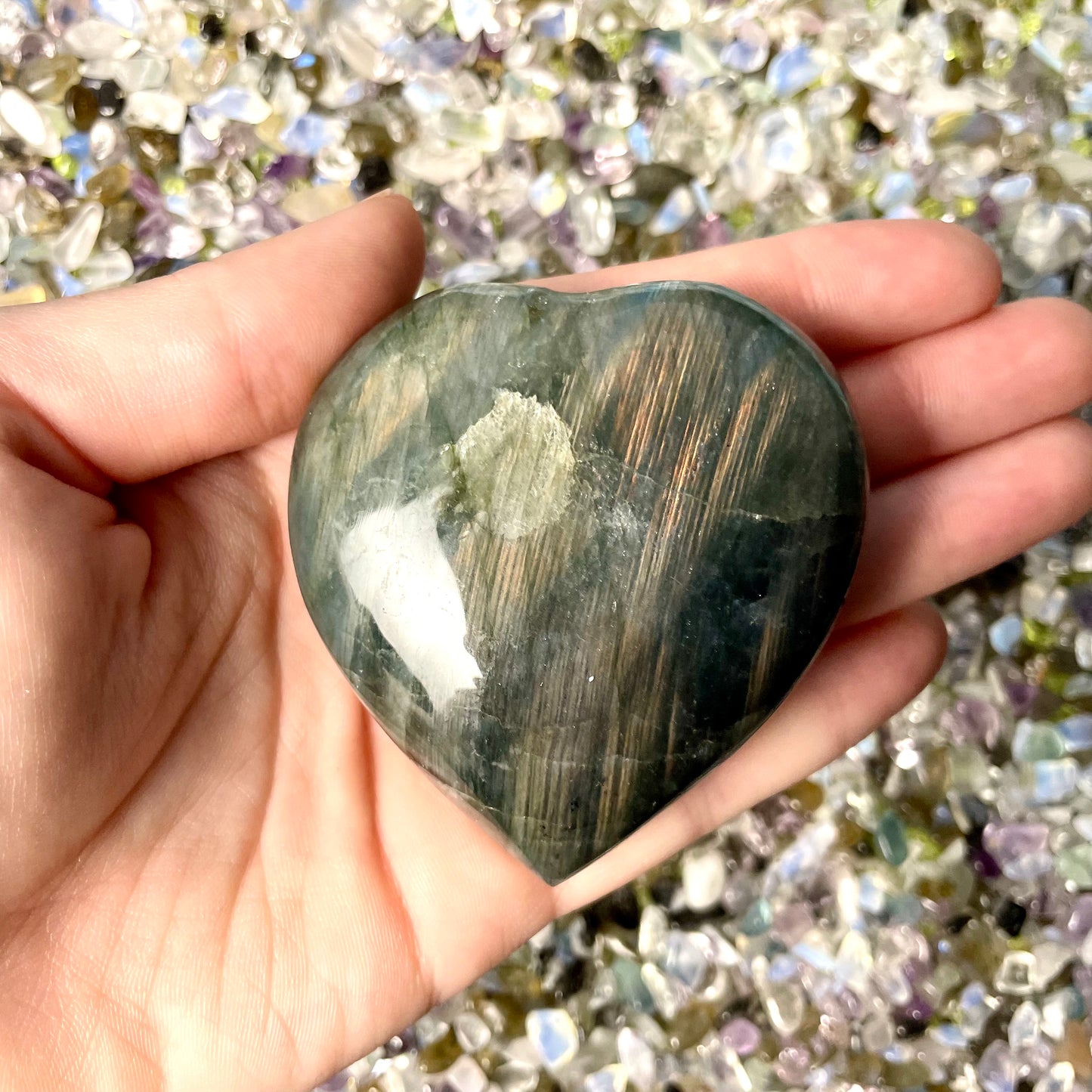 Labradorite Hearts