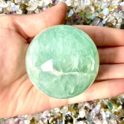 Green Fluorite Sphere