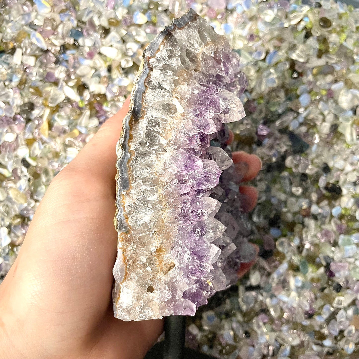 Raw Amethyst on Stand